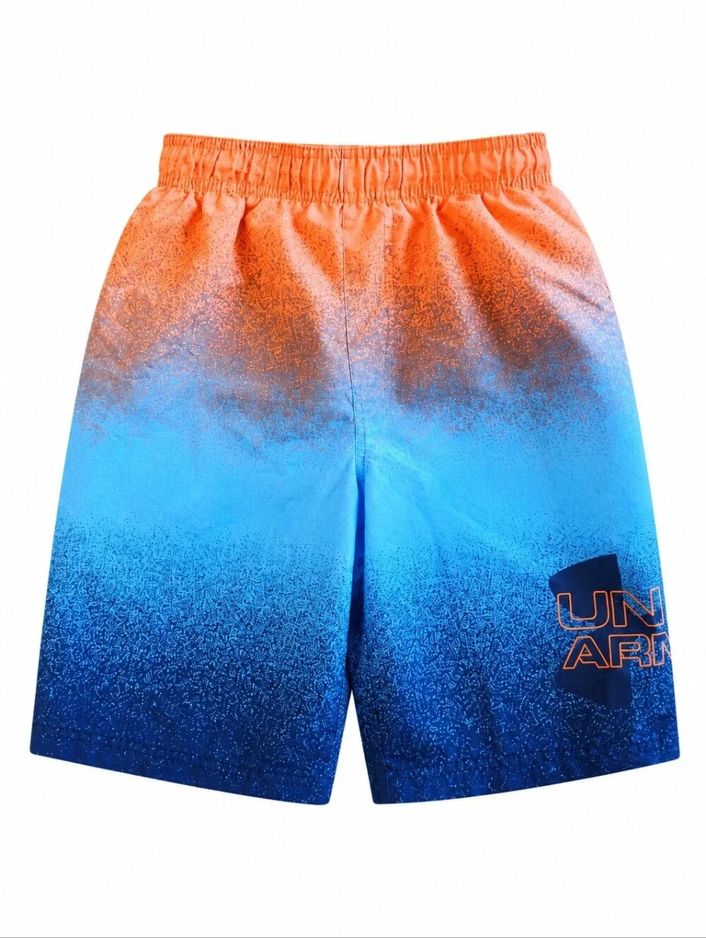 Under Armour Blue Orange Boy's Youth Medium Swim Shorts